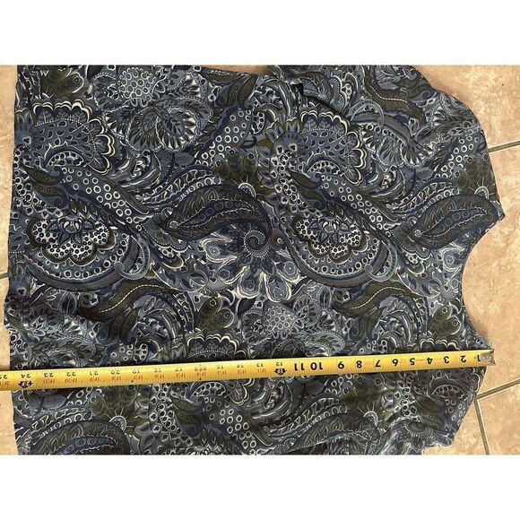 Norah Noh M Silk Vintage Printed Padded Blouse - Picture 6 of 7